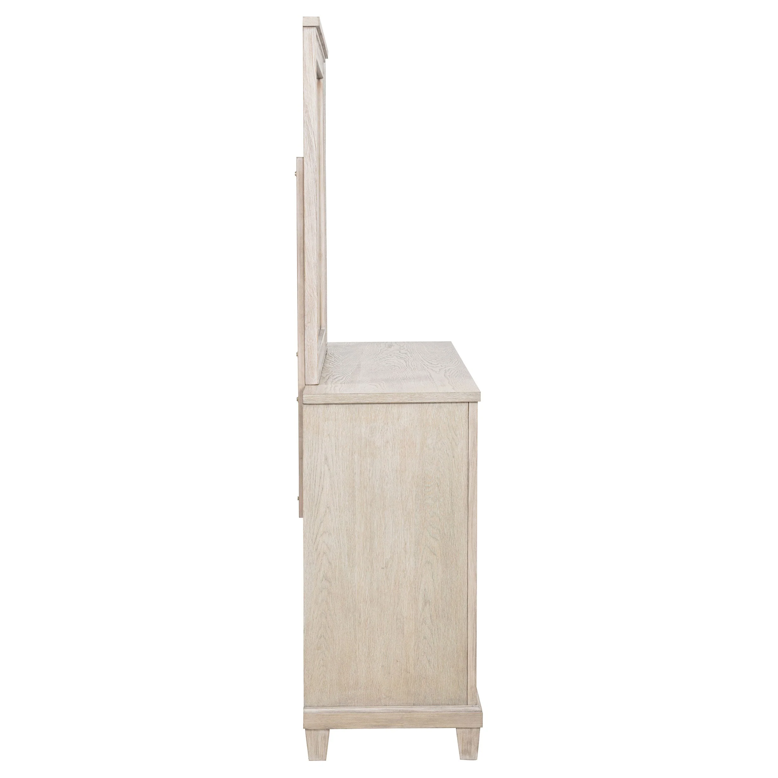 Pembroke 6-drawer Bedroom Dresser with Mirror Washed Oak - Image 10