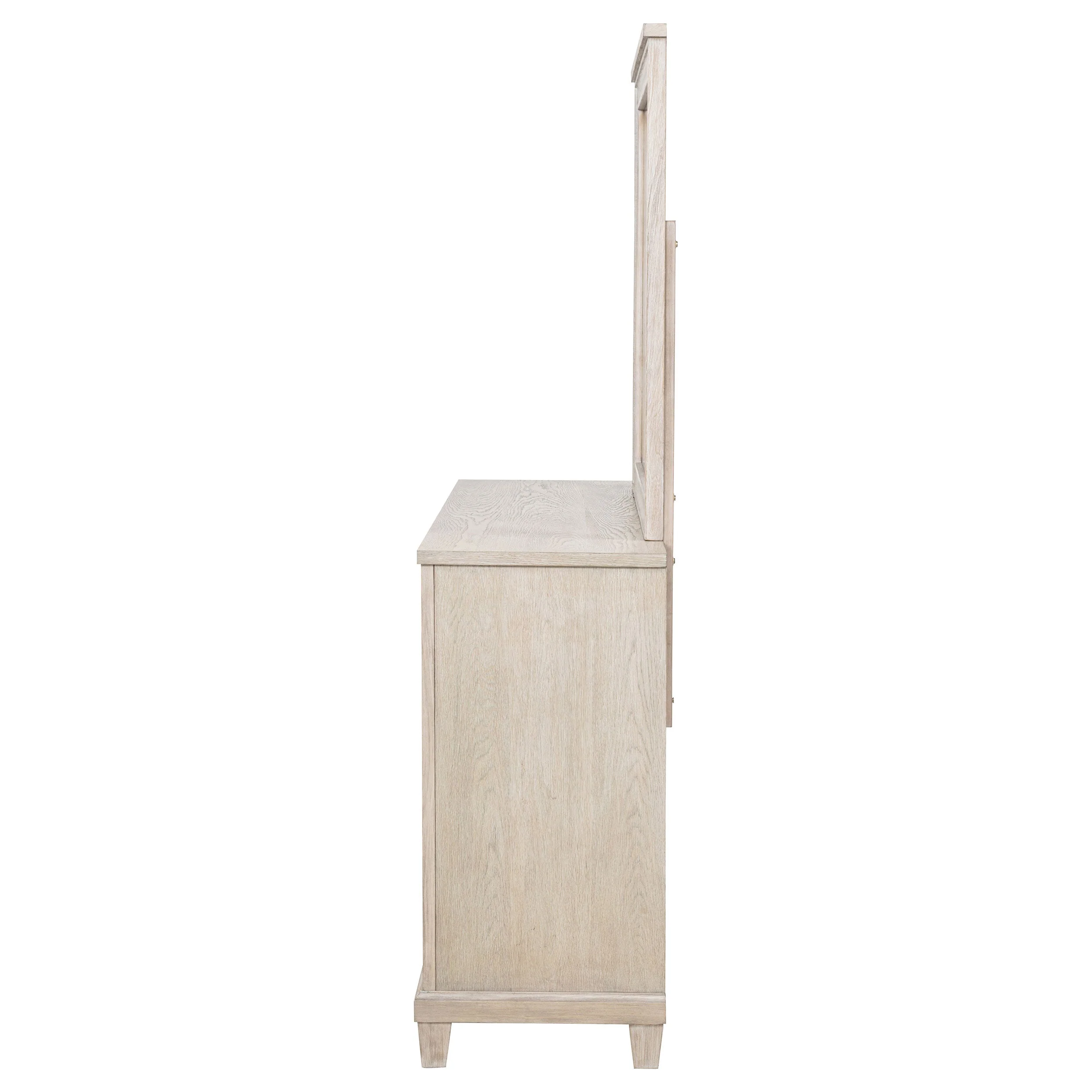 Pembroke 6-drawer Bedroom Dresser with Mirror Washed Oak - Image 6