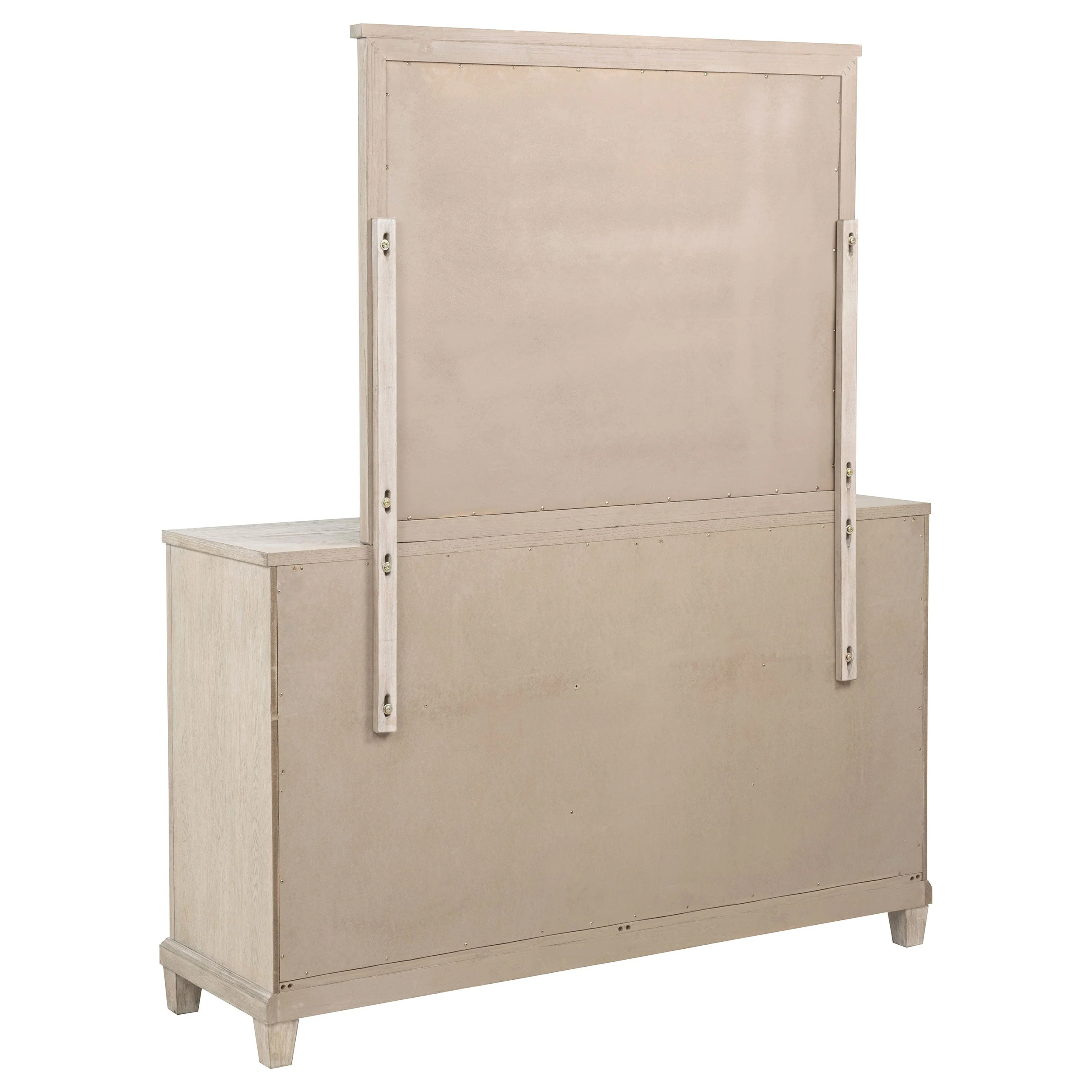 Pembroke 6-drawer Bedroom Dresser with Mirror Washed Oak - Image 7
