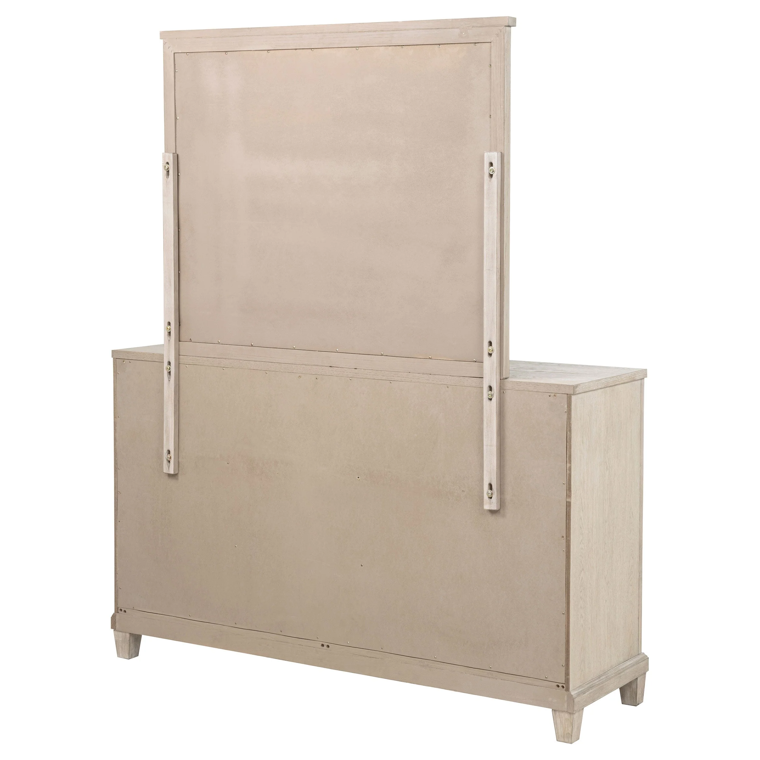 Pembroke 6-drawer Bedroom Dresser with Mirror Washed Oak - Image 9
