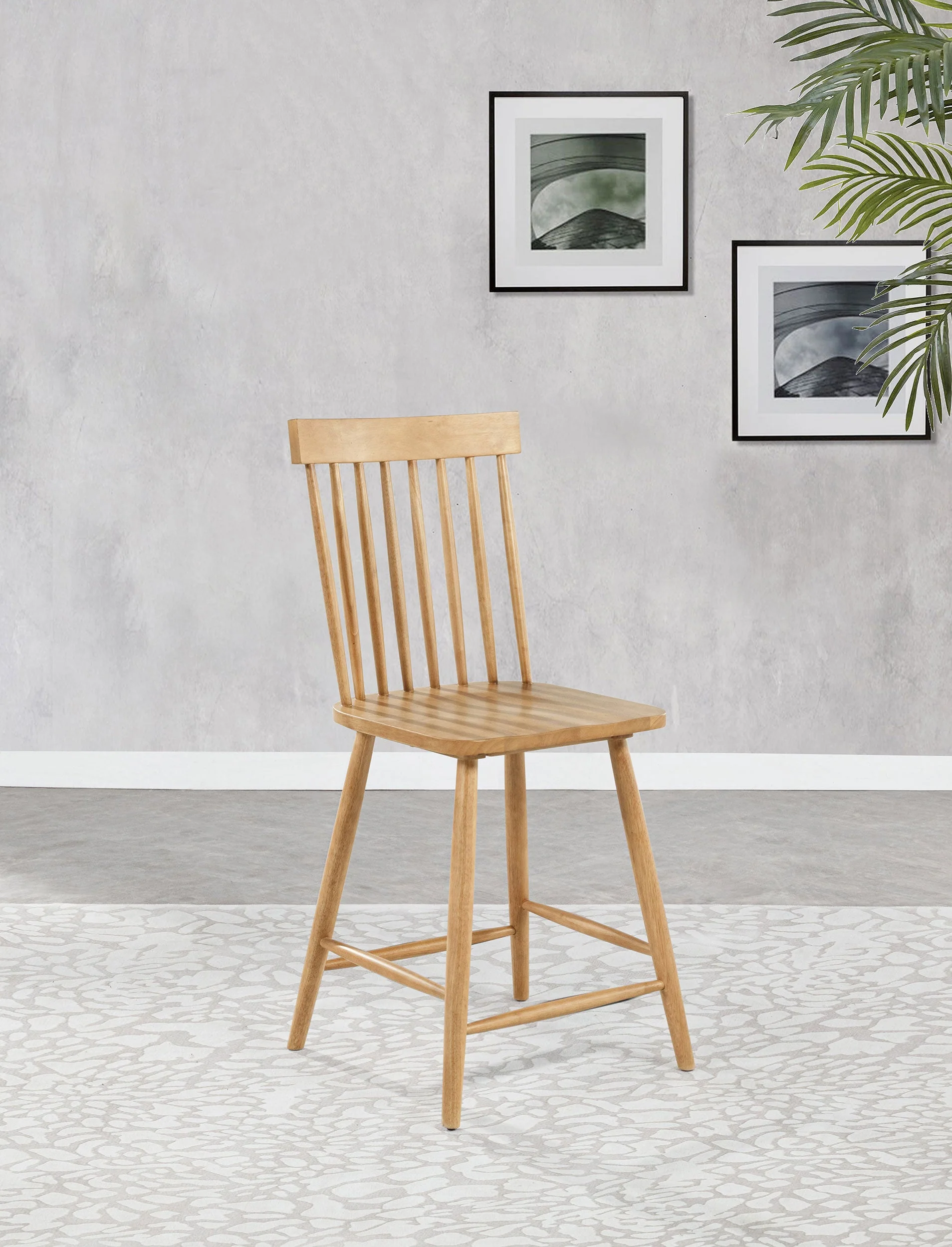 Andrews Windsor Counter Height Dining Side Chair (Set of 2) - Image 7