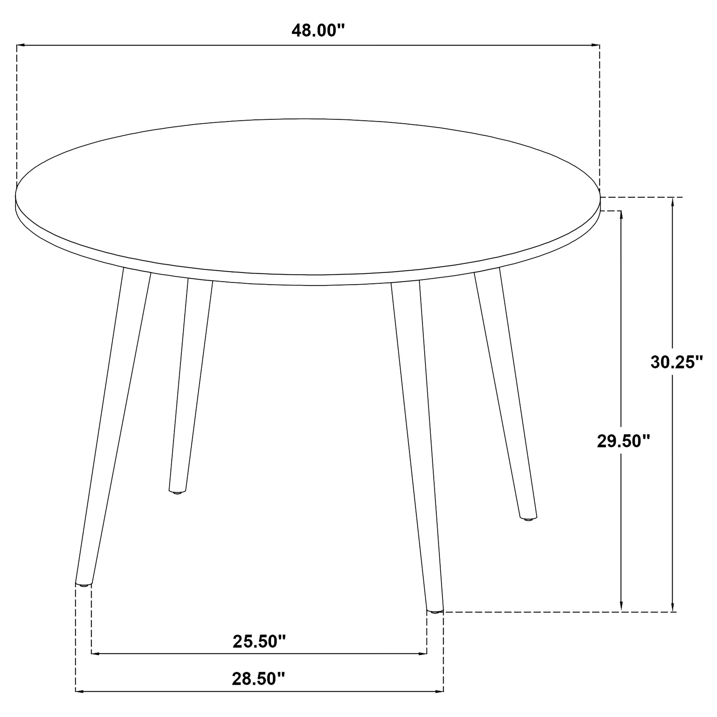 Andrews Round Wood Dining Room Table Set - Image 36