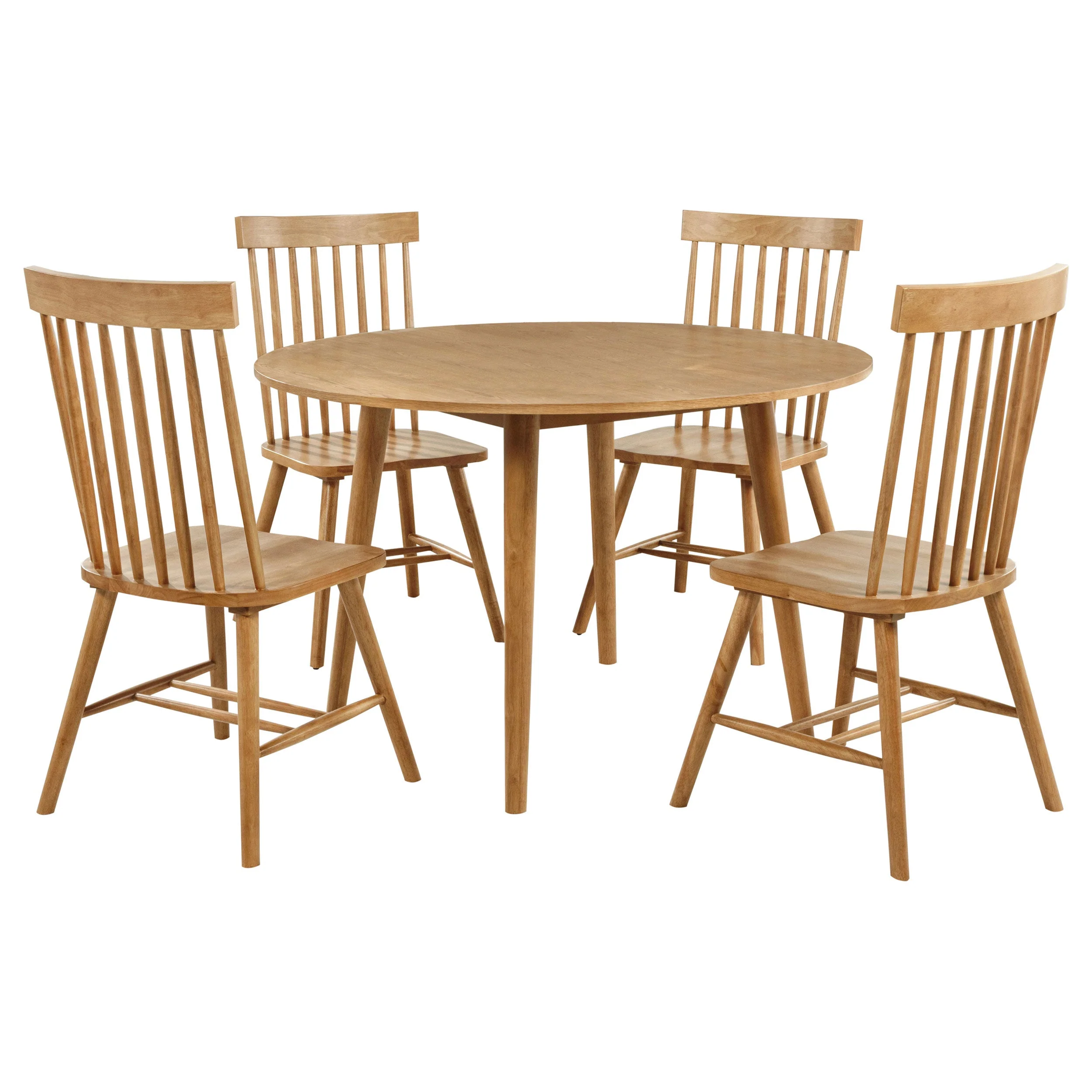 Andrews Round Wood Dining Room Table Set - Image 7