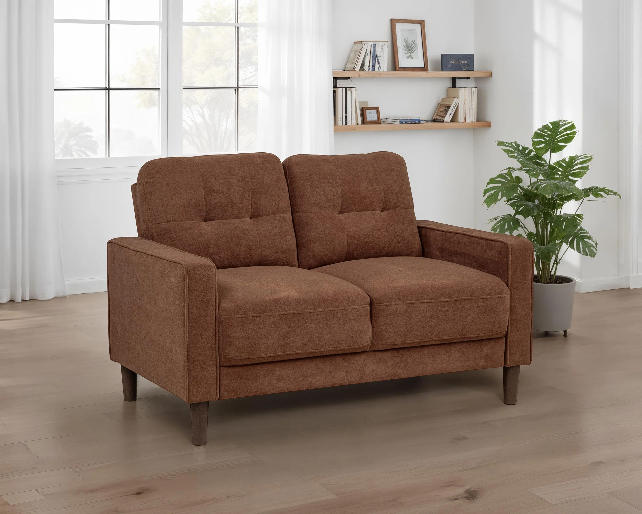 Bowen II Fabric Upholstered Track Arm Loveseat - Image 5