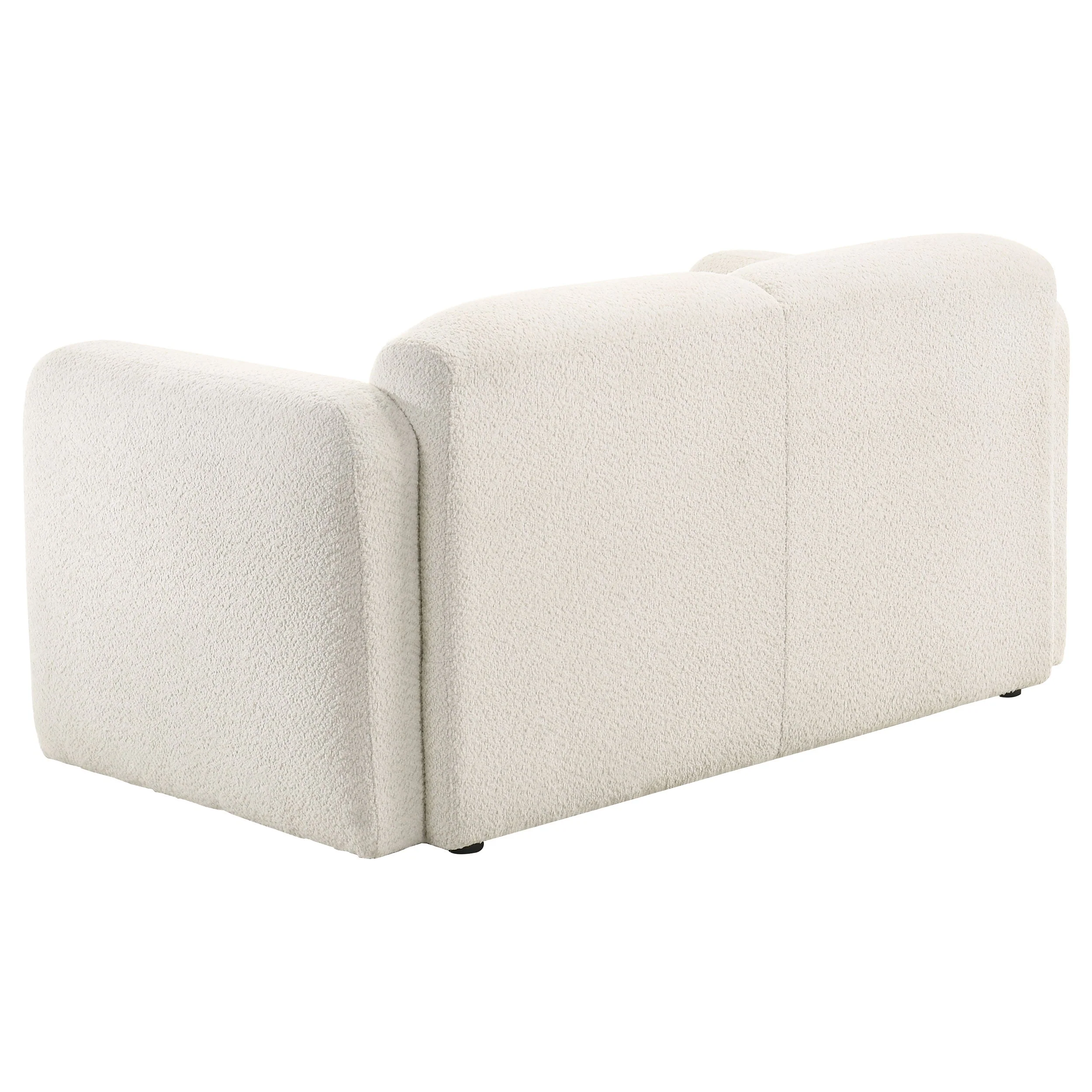 Dorset Fabric Upholstered Round Track Arm Loveseat - Image 11