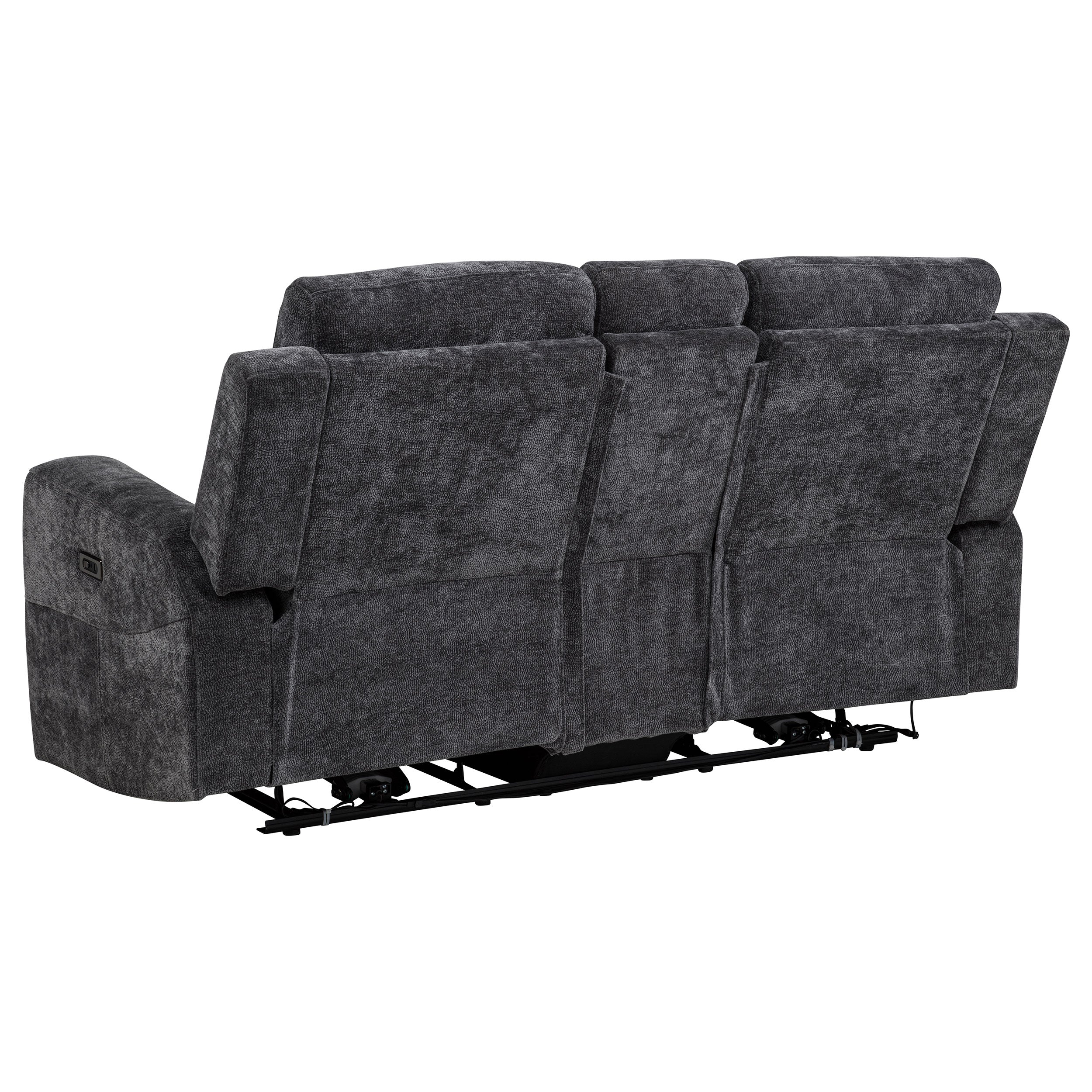Kennett Chenille Upholstered Power Reclining Loveseat - Image 14