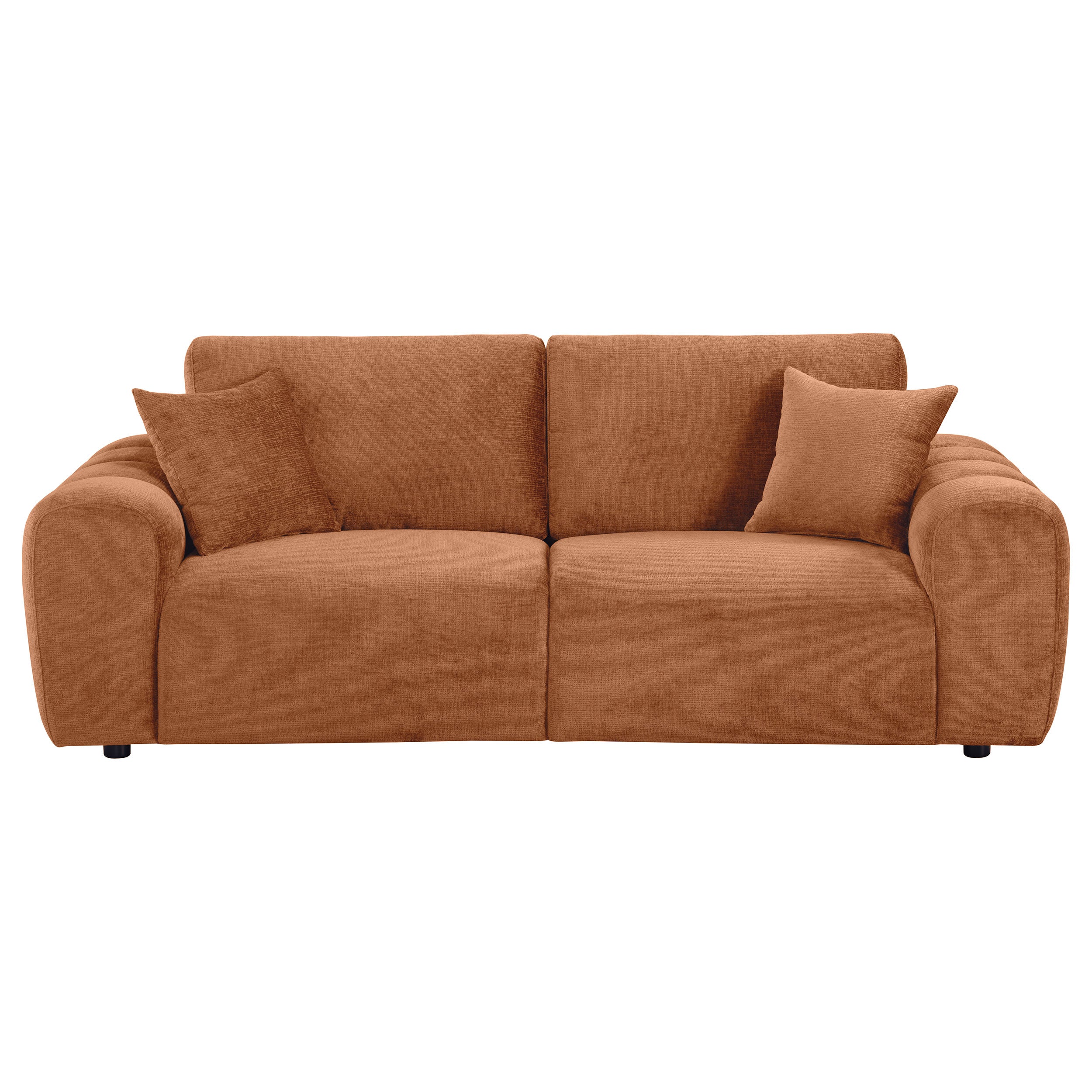 Burnett Chenille Upholstered Wide Arm Sofa - Image 7