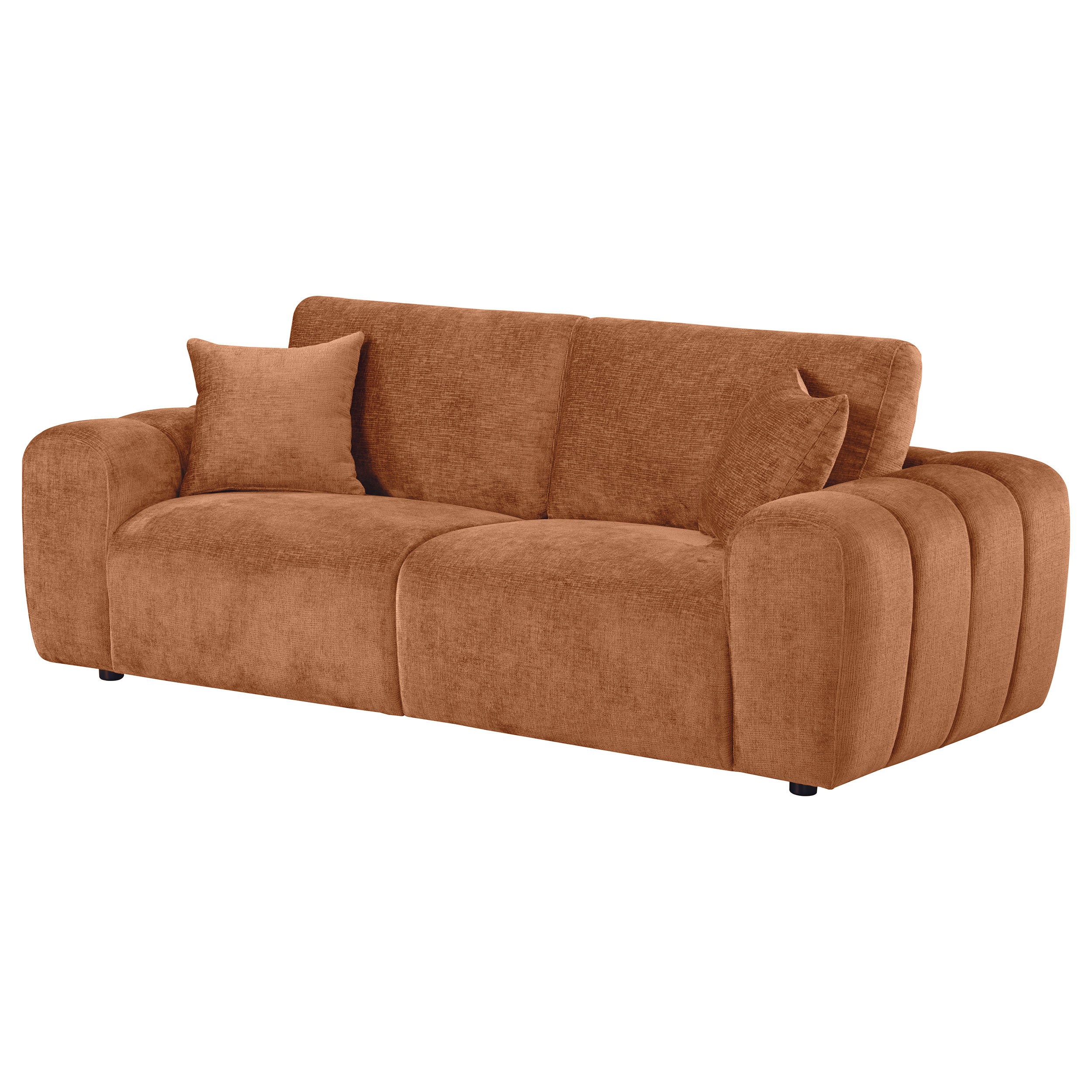 Burnett Chenille Upholstered Wide Arm Sofa - Image 9