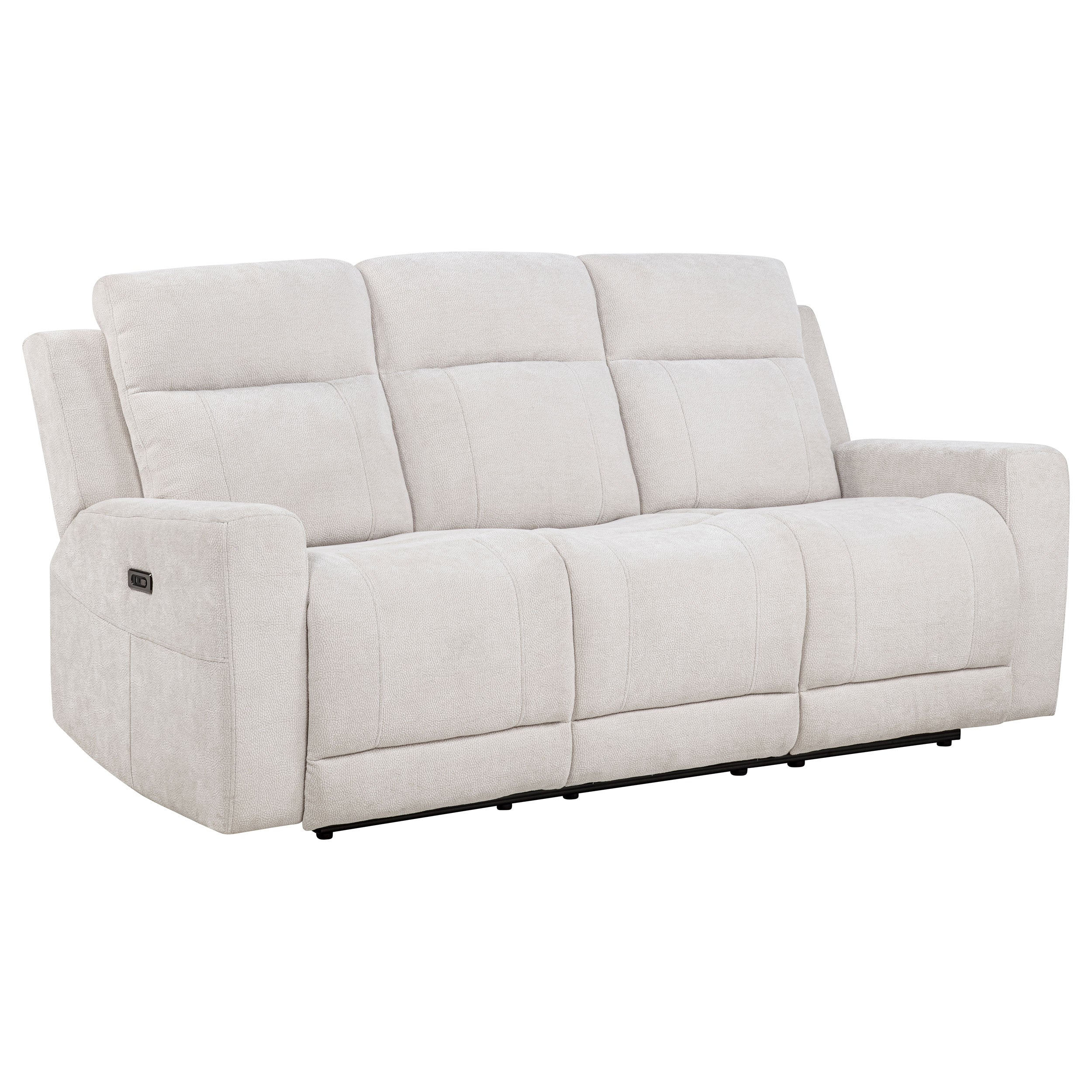 Kennett Chenille Upholstered Power Reclining Sofa - Image 9