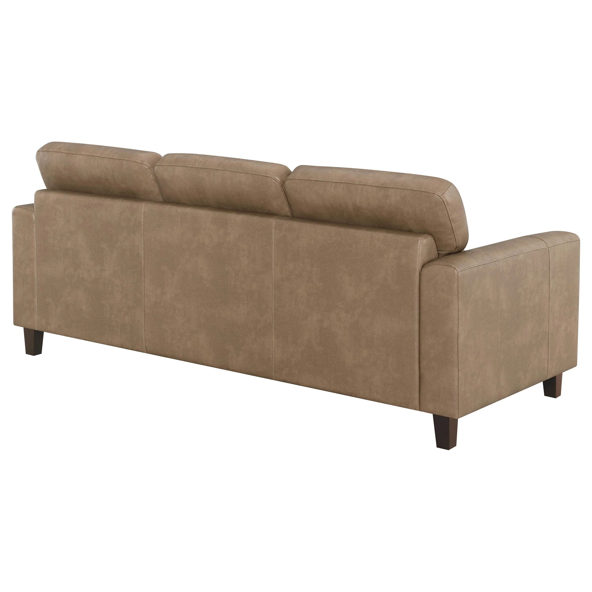 Scotland Faux Leather Upholstered Track Arm Sofa - Image 16