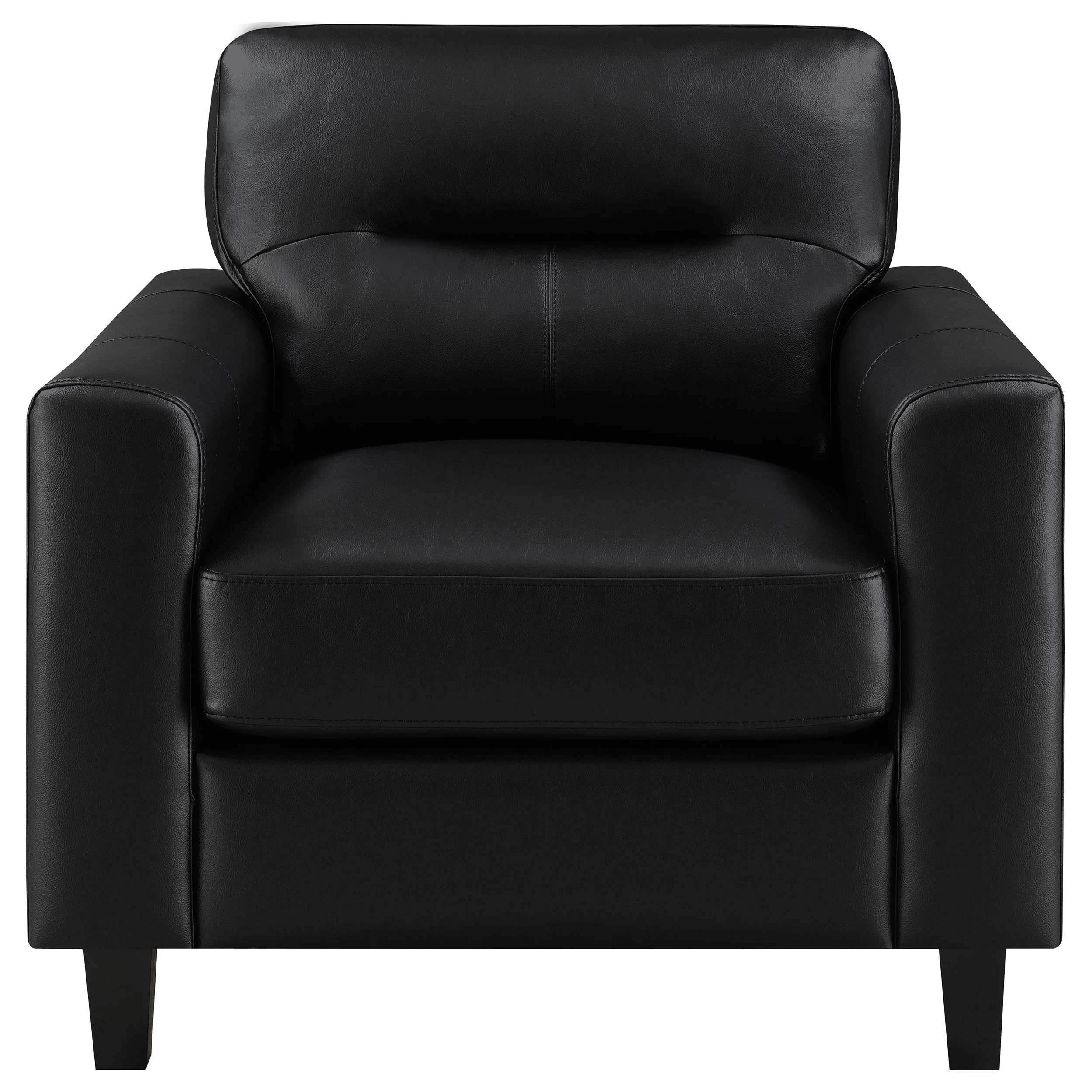 Scotland Faux Leather Upholstered Track Arm Chair - Image 7