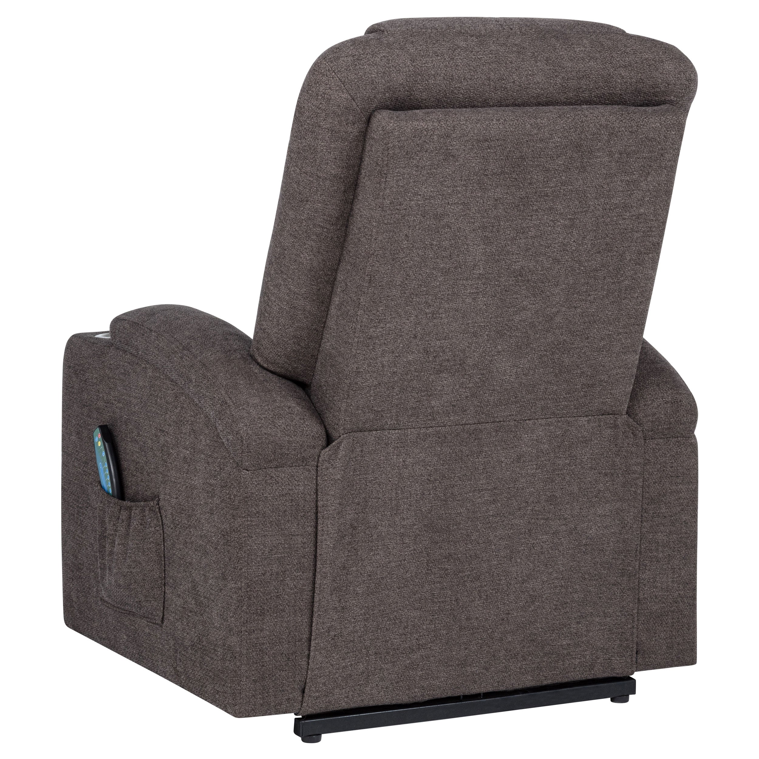 Louie Chenille Upholstered Power Lift Massage Chair - Image 20