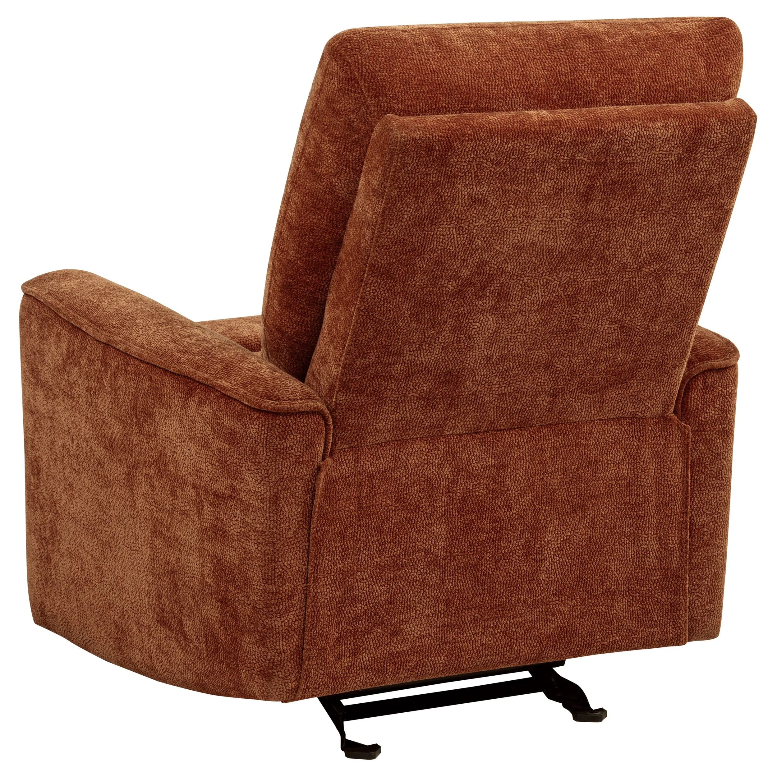 Navarro Chenille Upholstered Glider Recliner - Image 16