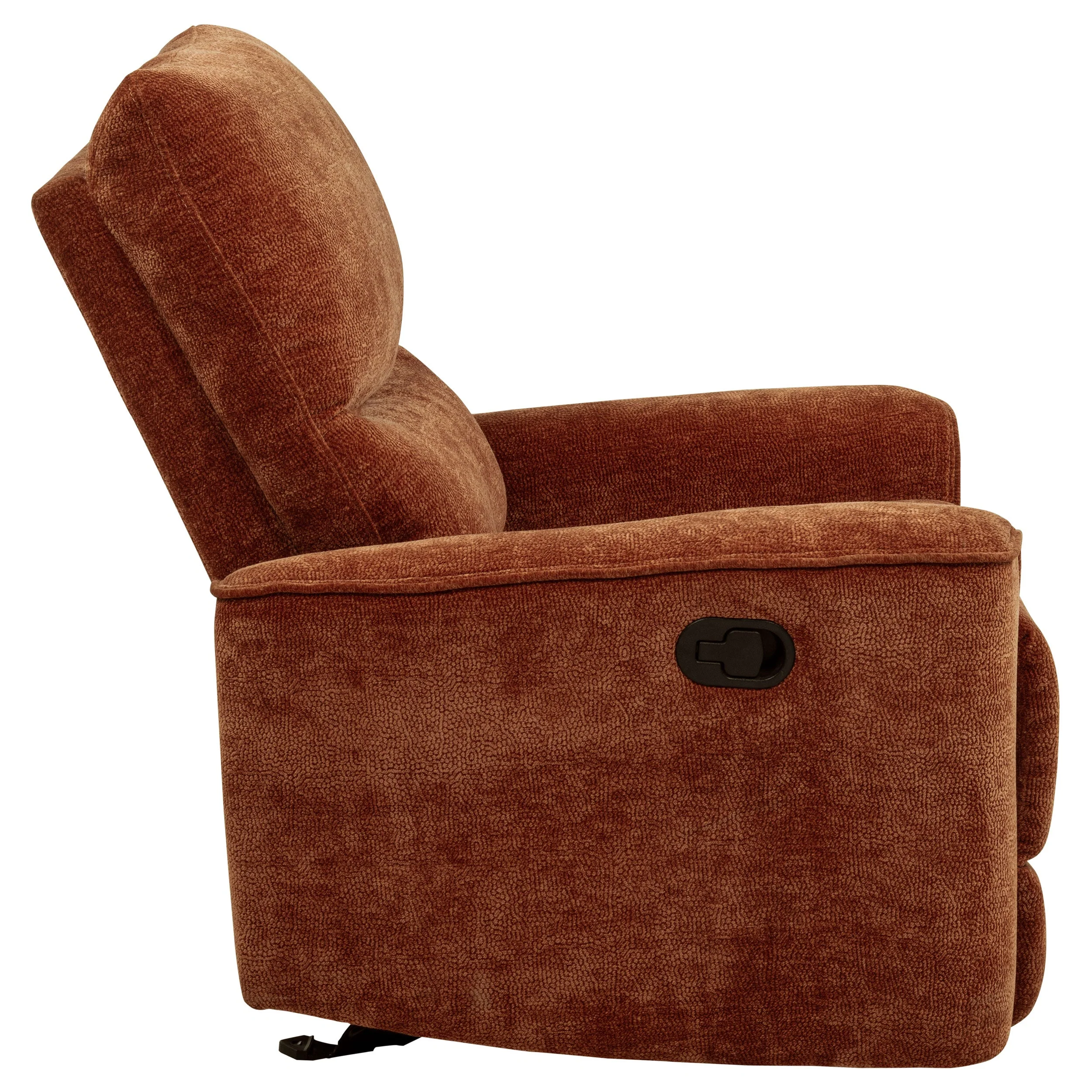 Navarro Chenille Upholstered Glider Recliner - Image 20