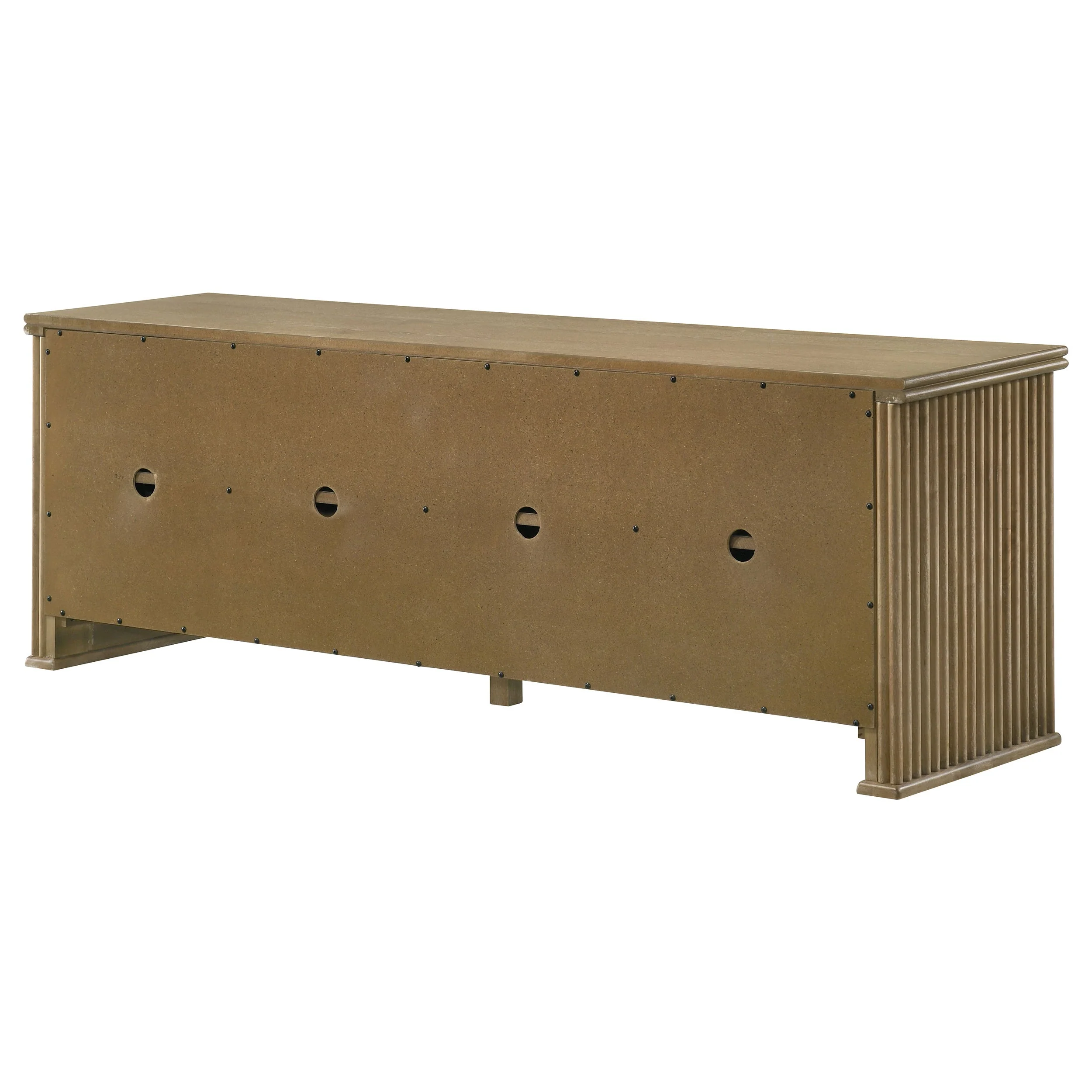 Adina 70-inch TV Stand Media Console Distressed Light Brown - Image 10