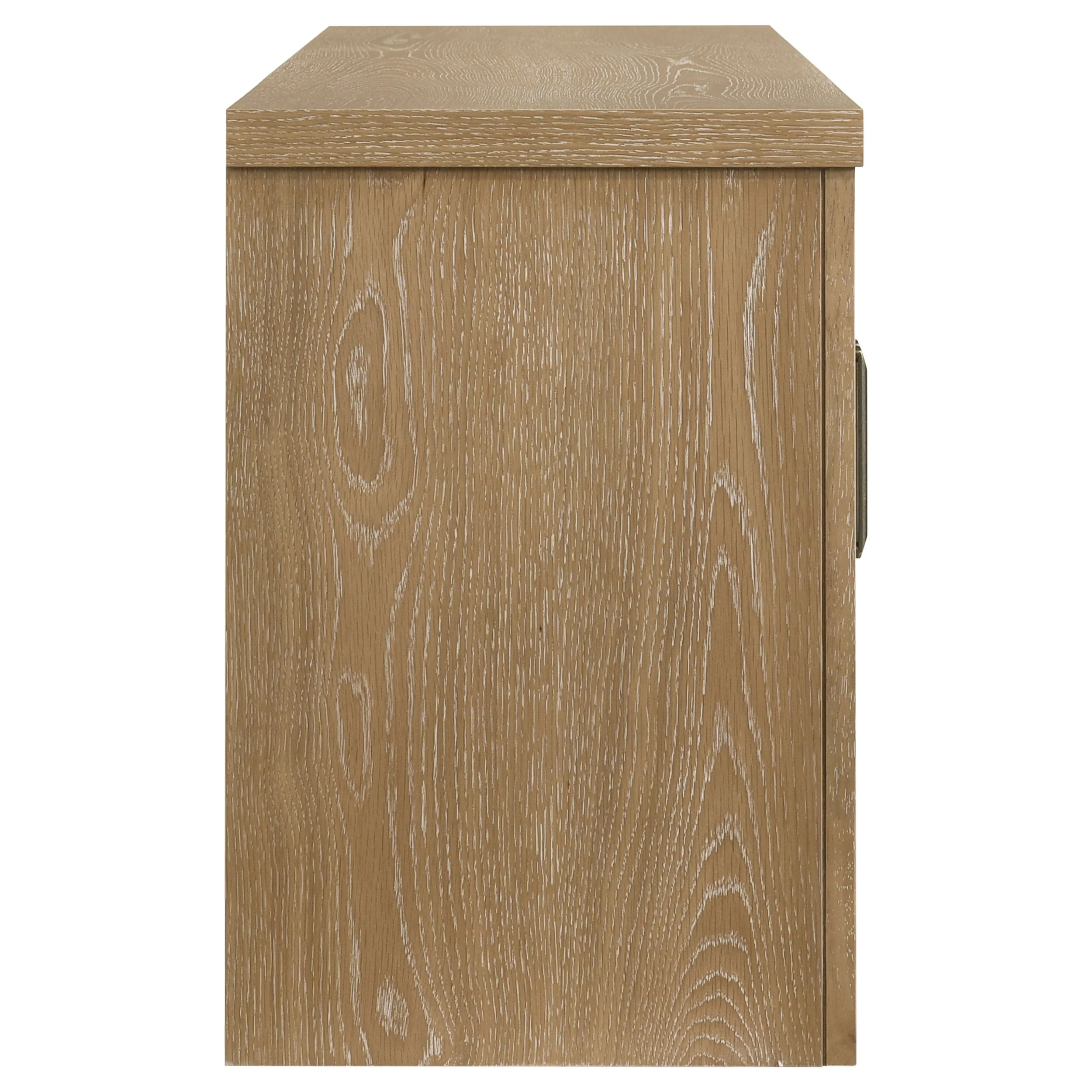 Brenham 79-inch 4-door TV Stand Media Console Washed Oak - Image 9
