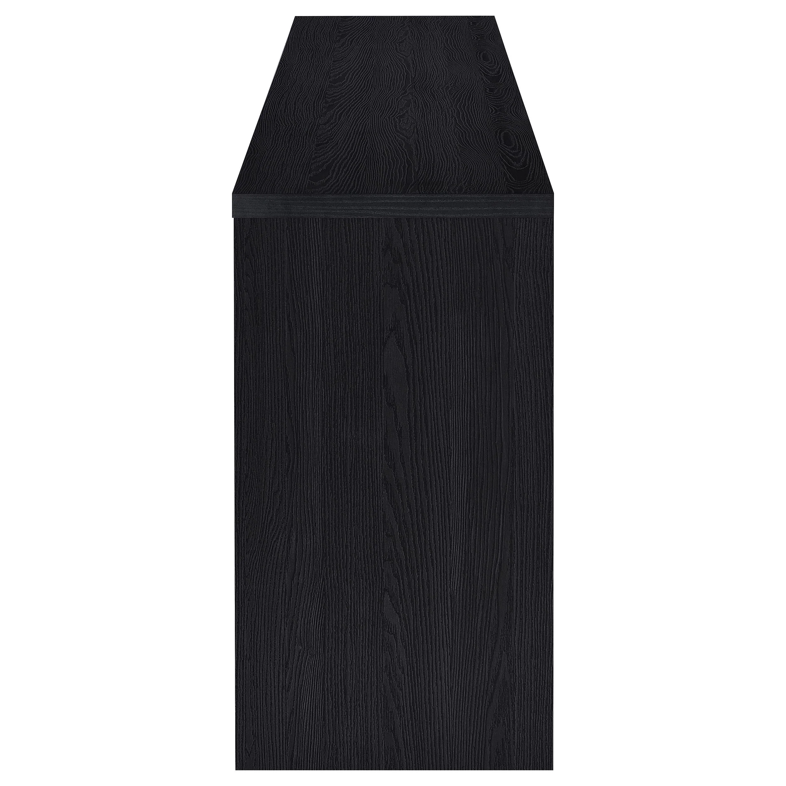 Denison 79-inch 4-door TV Stand Media Console Black - Image 10