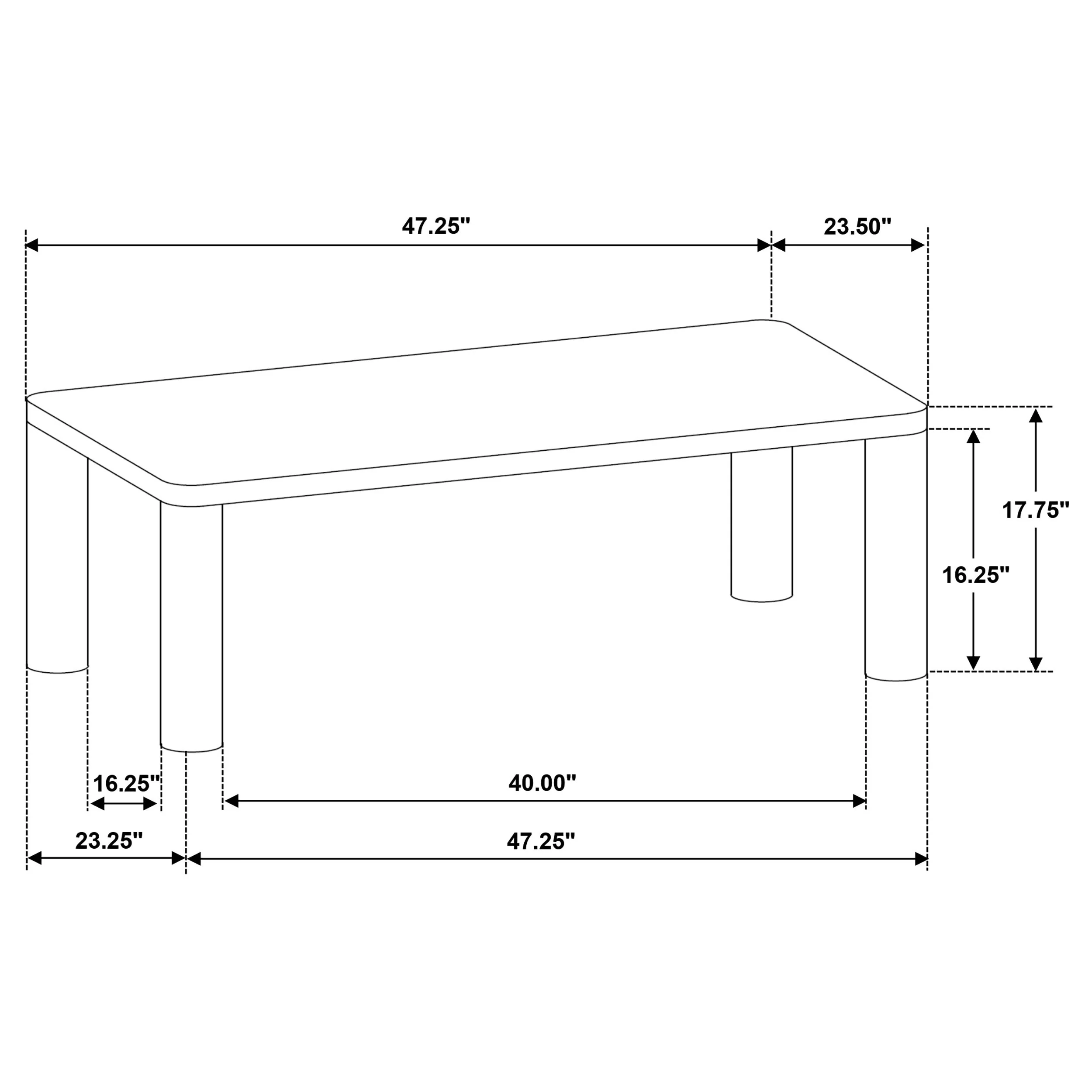 Castlewood Engineered Wood Cocktail Coffee Table - Image 17