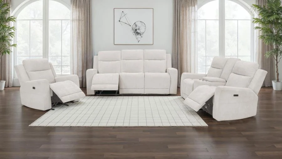 Kennett Chenille Power Reclining Sofa Set - Image 2