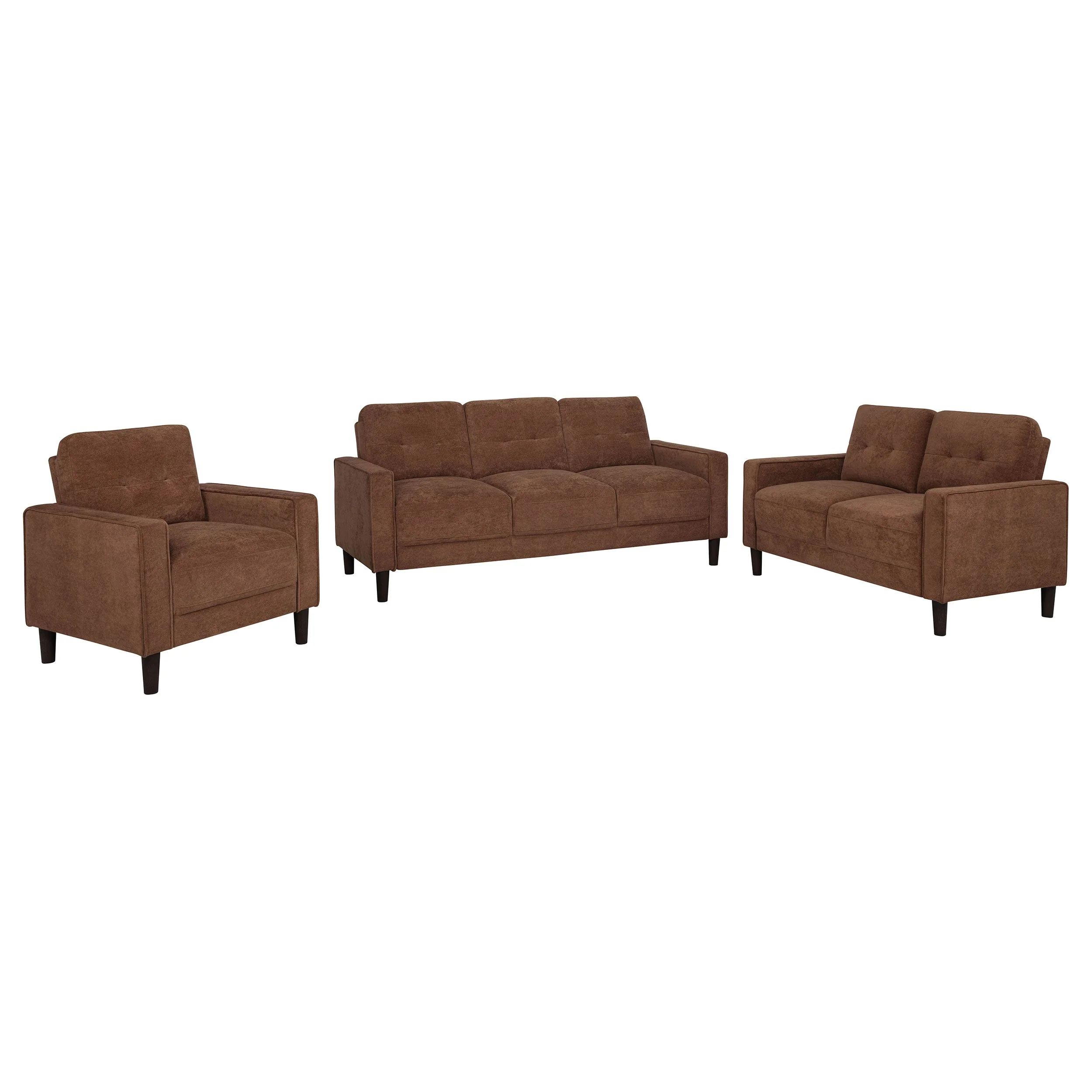 Bowen II Fabric Upholstered Track Arm Sofa Set - Image 10