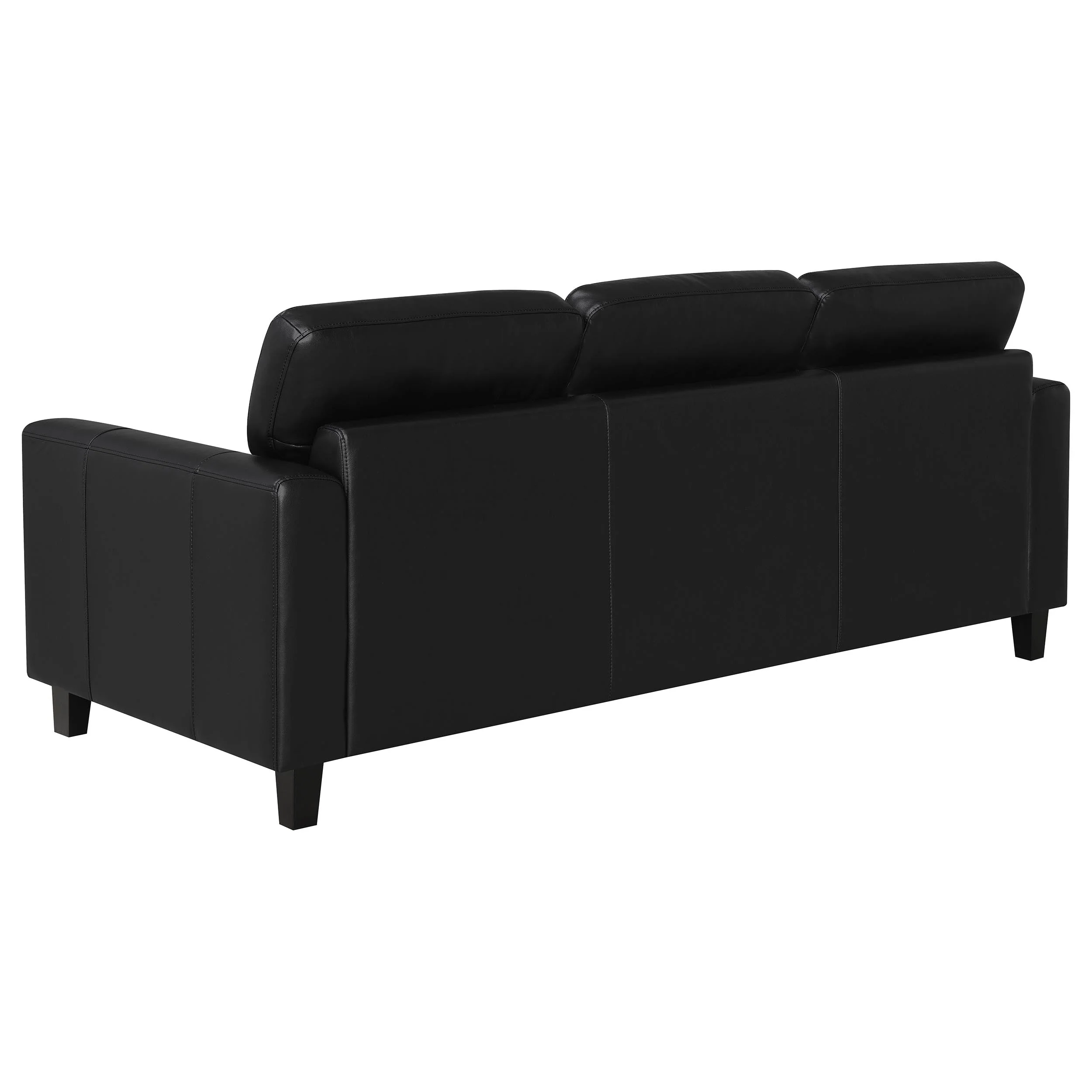 Scotland Faux Leather Upholstered Sofa Set - Image 21