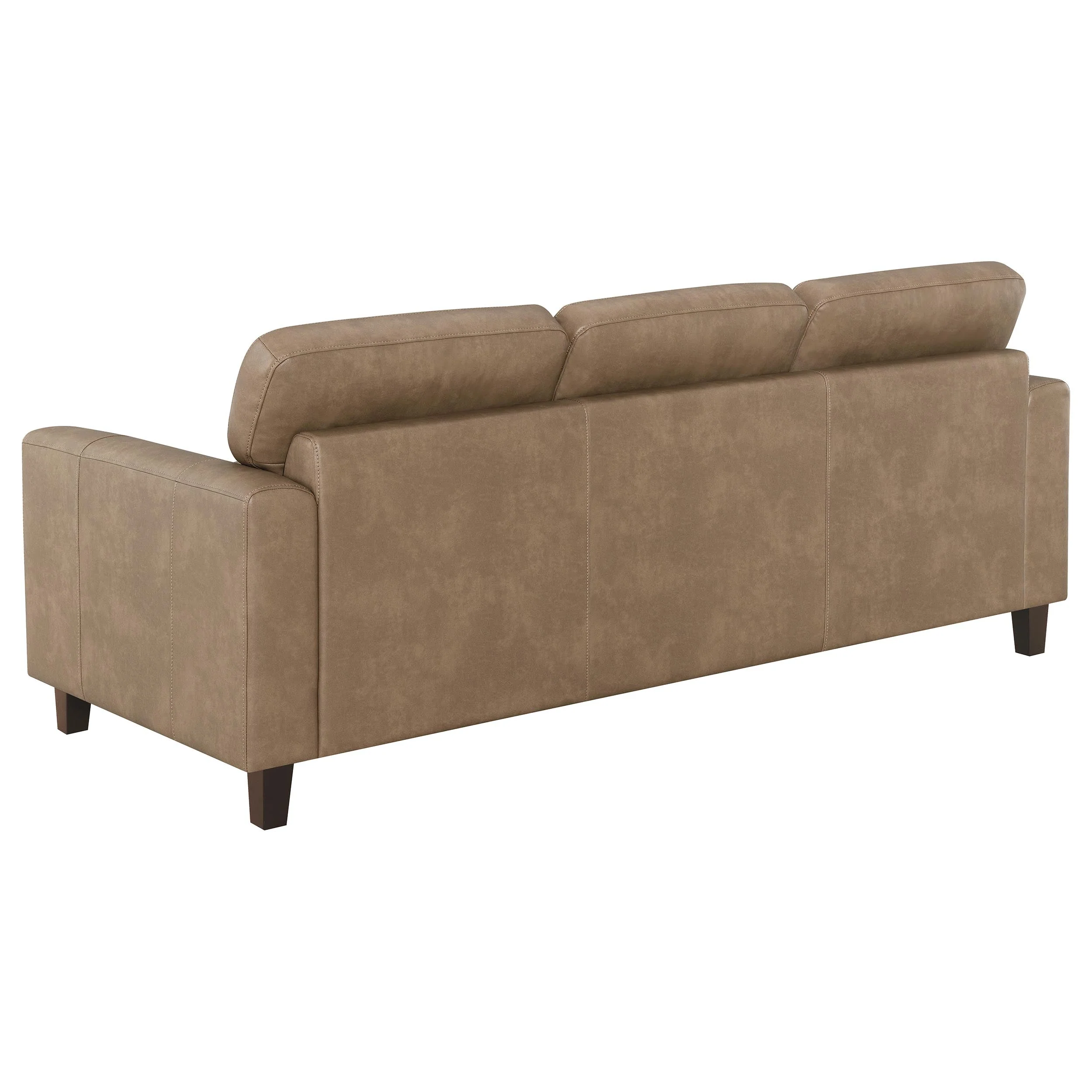 Scotland Faux Leather Upholstered Sofa Set - Image 23
