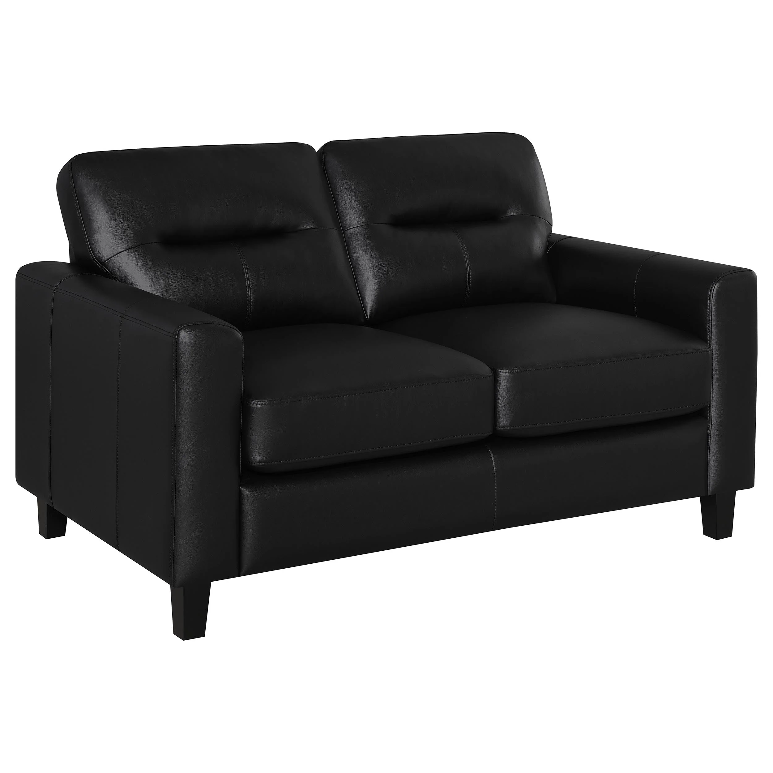 Scotland Faux Leather Upholstered Sofa Set - Image 29