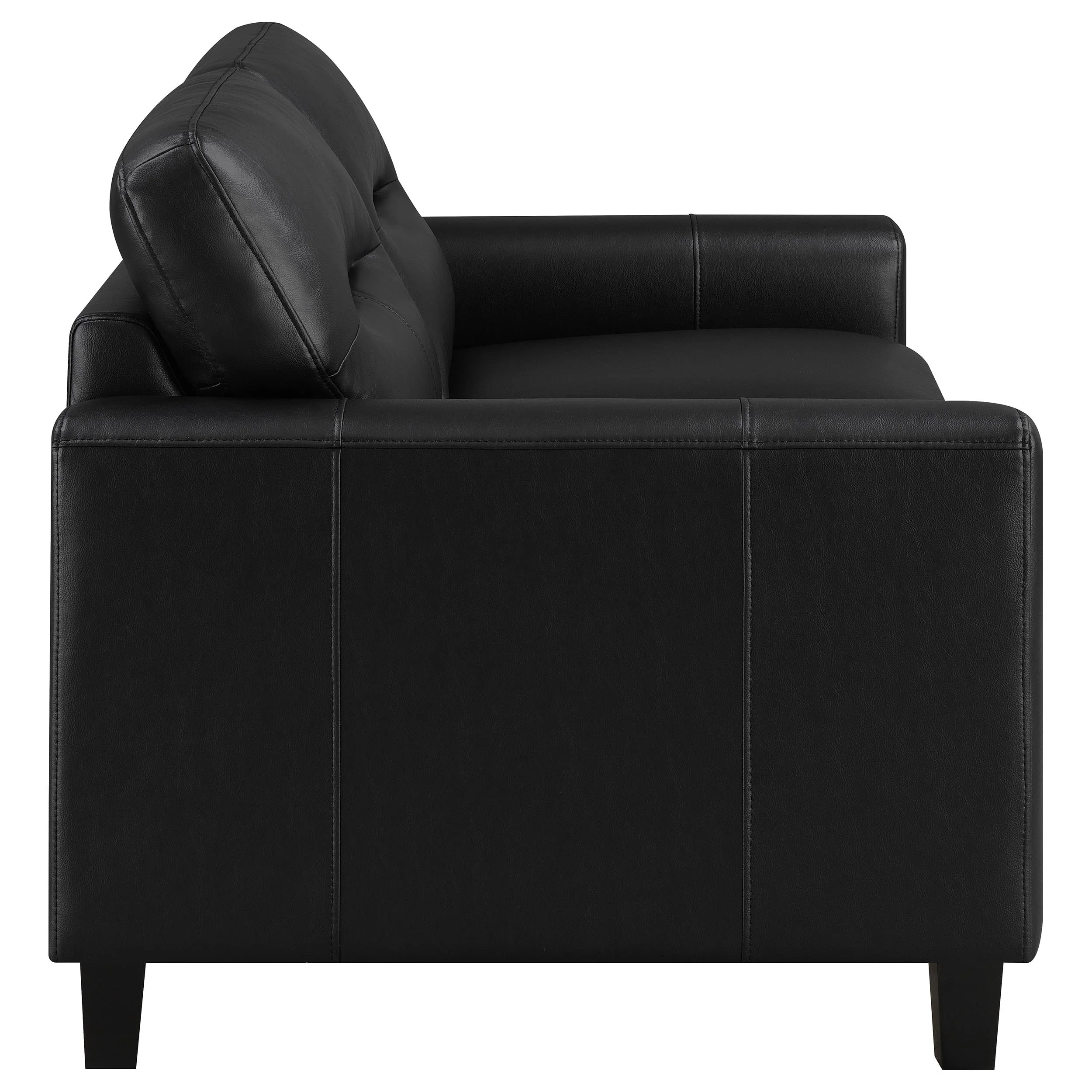 Scotland Faux Leather Upholstered Sofa Set - Image 42