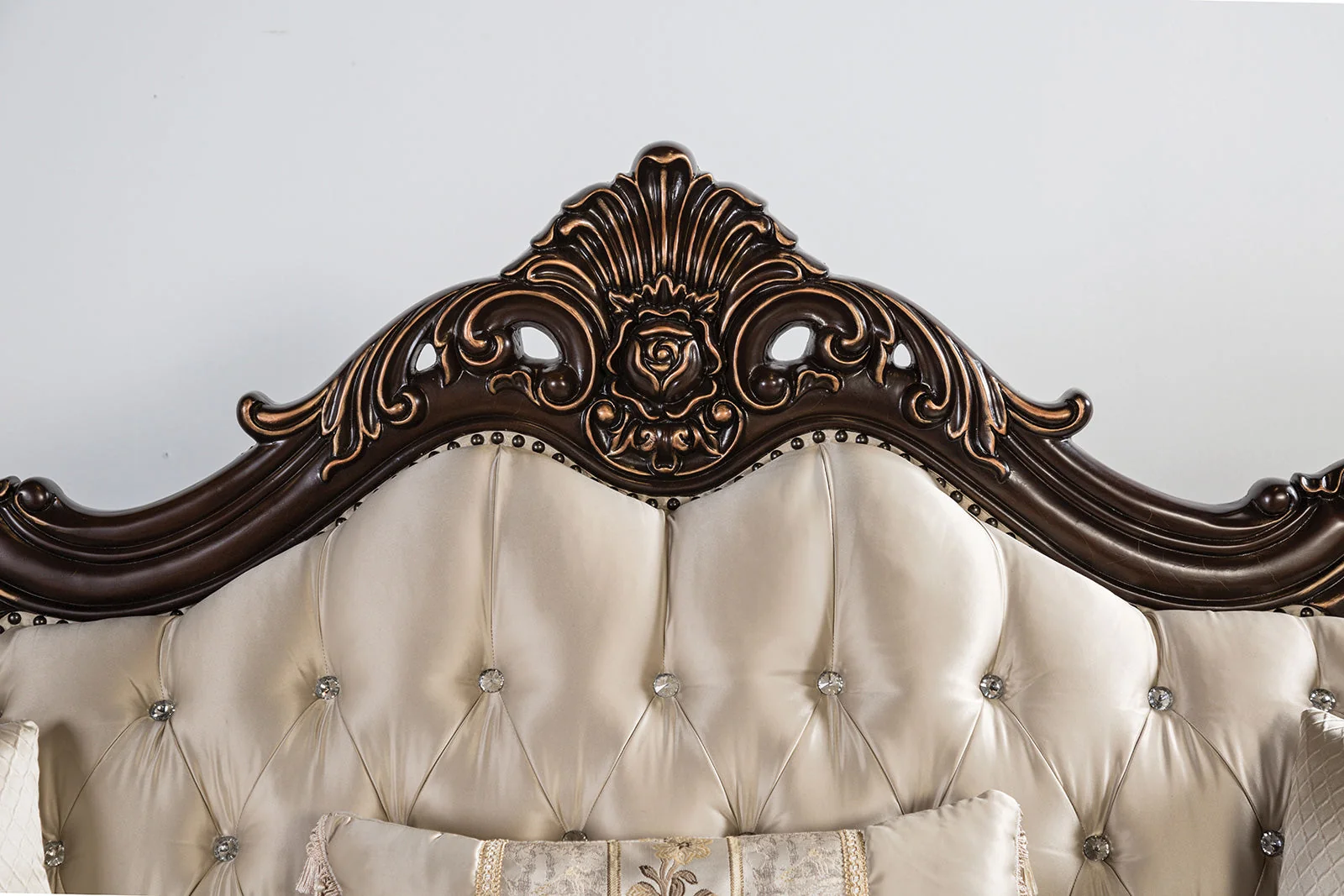 Palencia Dark Cherry/Beige Sofa & Loveseat - Image 7