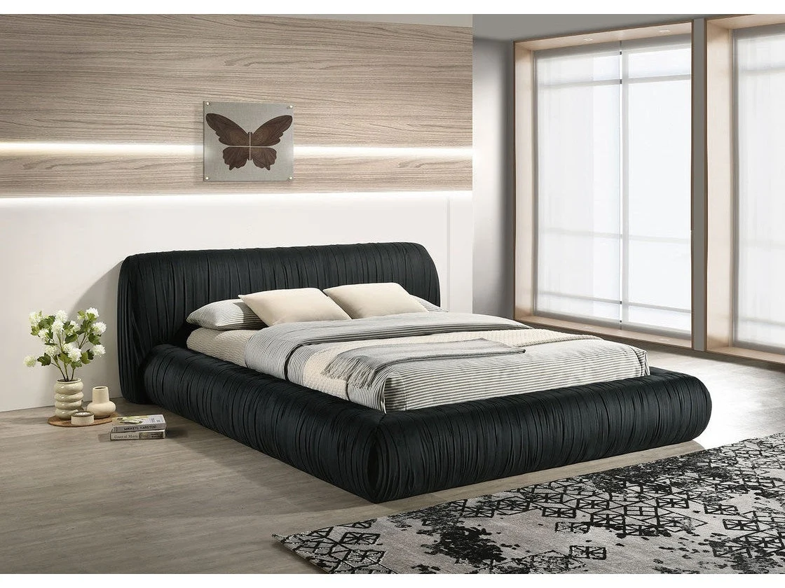 Palmdale Black Queen Bed