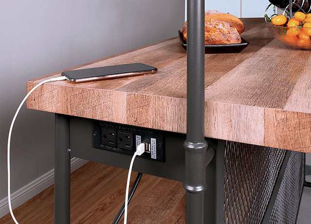 Pariaman Sand Black/Natural Bar Table - Image 3