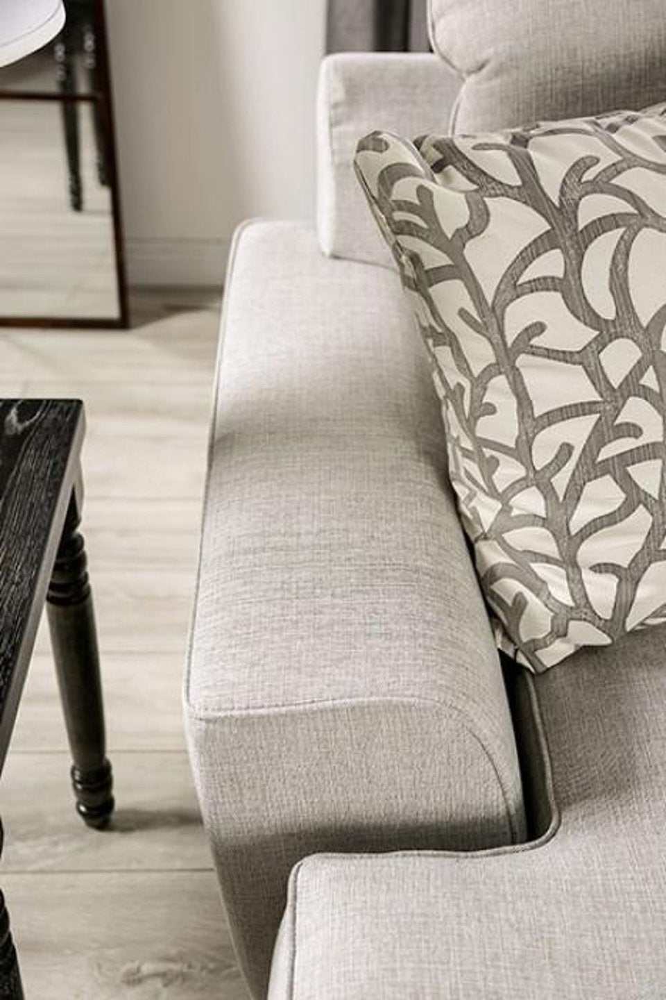 Picotee Light Gray & Charcoal 2pc Living Room Set - Image 5