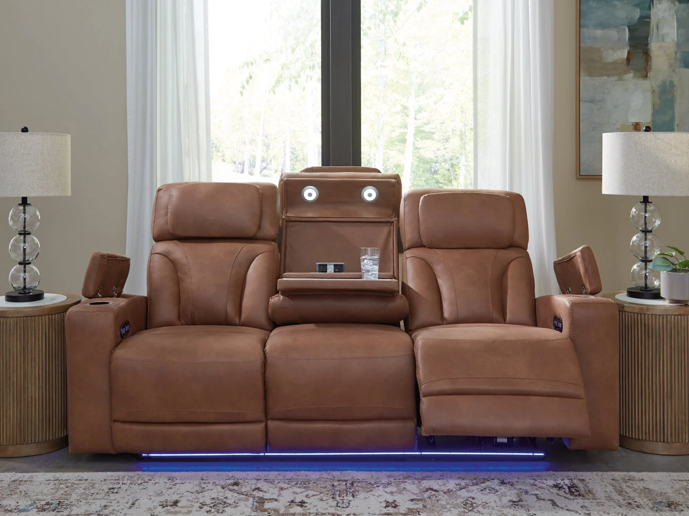 Point Clear Power Reclining Sofa with Adjustable Headrest - Image 7