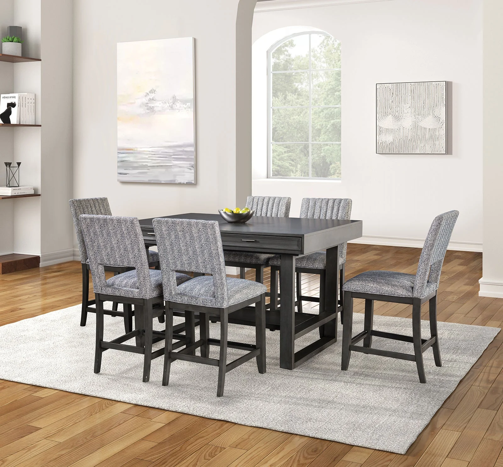 Potton Gray Counter Ht. Table - Image 6