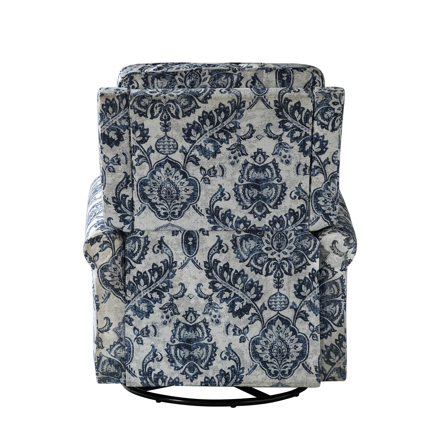 Kaspar Manual Swivel Glider Recliner in Damask - Image 5
