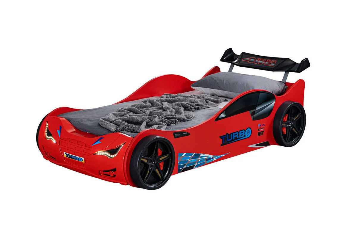 Roadstar Red Car Bed - Image 2
