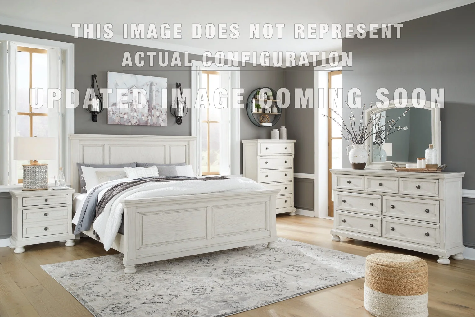 Robbinsdale Panel Storage Bed. Dresser Bedroom Set