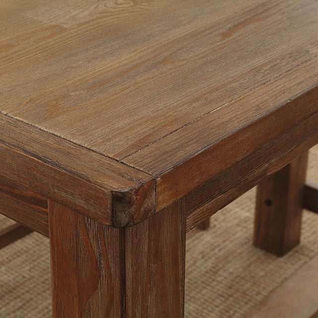 Sania Rustic Oak Counter Height Table - Image 4