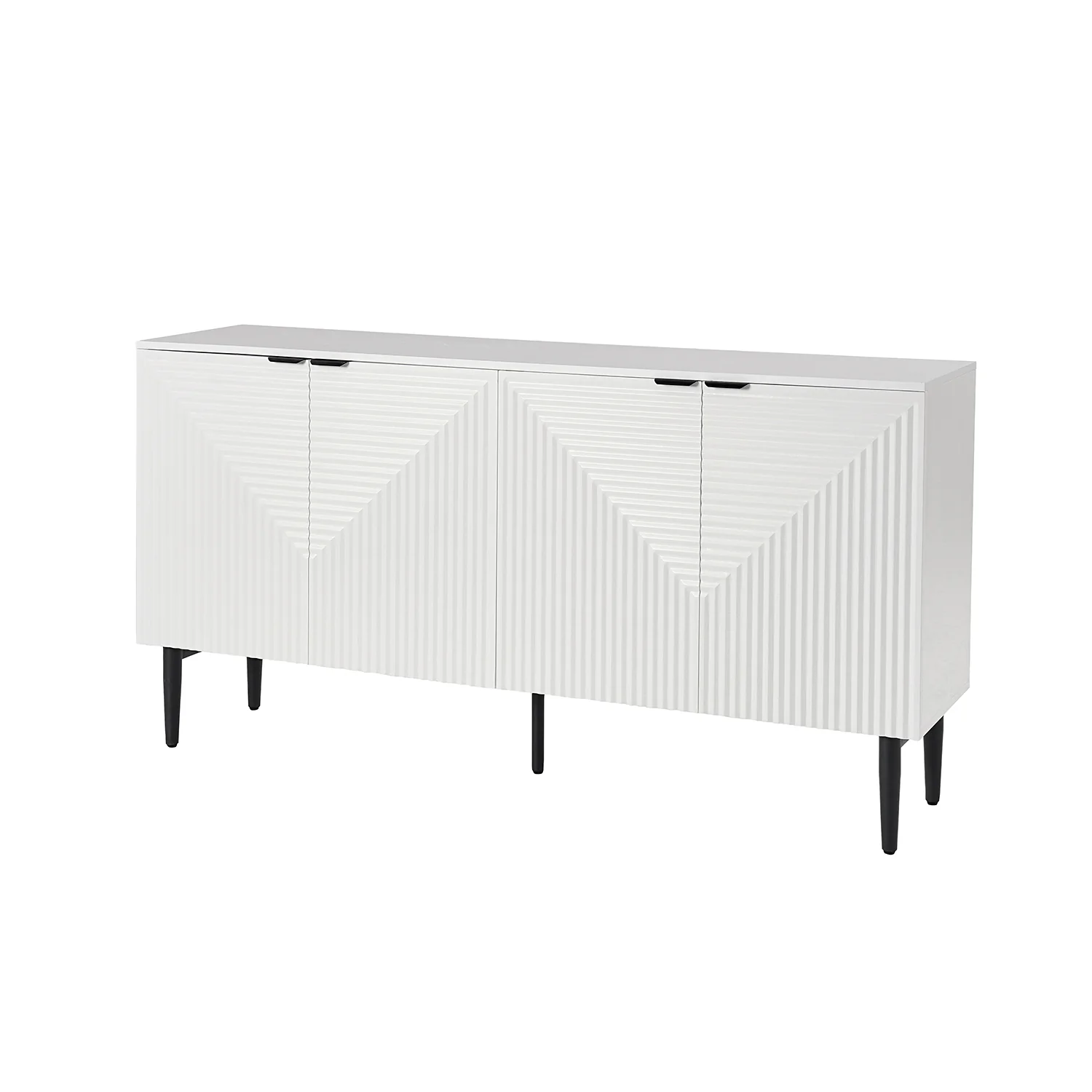 Burkart 4 Door Sideboard in White - Image 2