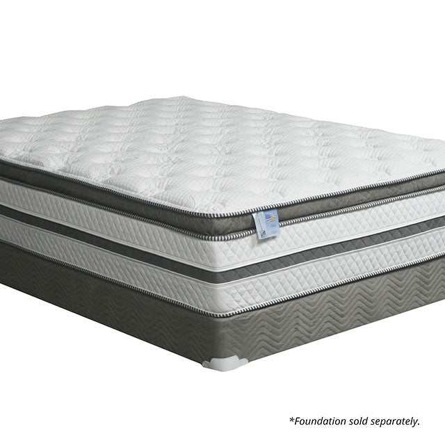 Siddalee White/Gray 16" Euro Pillow Top Queen Mattress - Image 2