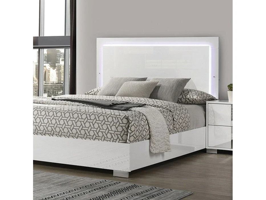 Sinistra White Queen Bed