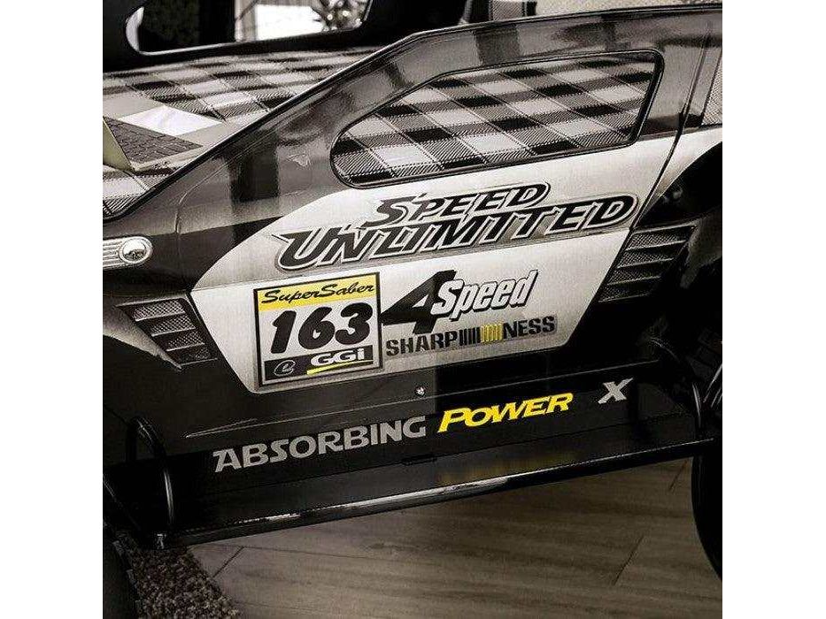 Speed Jump Black Off-Road Twin Car Bed w/ LED Headlights - Image 7