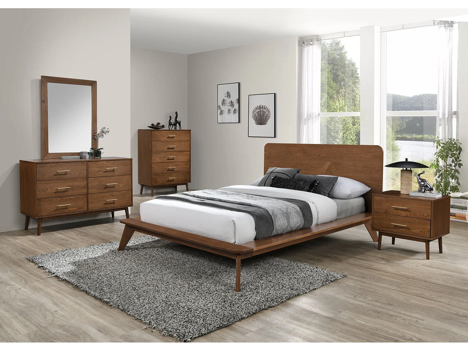 Stathelle Walnut Full Bed - Image 3