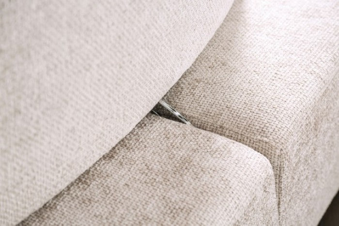Stavanger Light Brown 2-Seater  w/Ottoman - Image 2