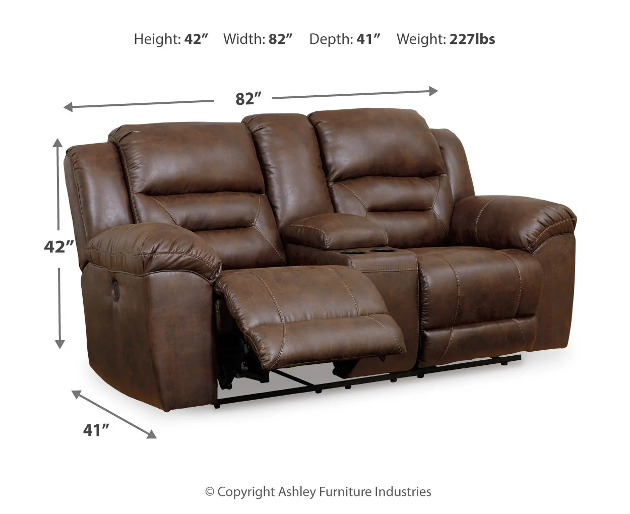 Stoneland DBL Reclining Loveseat - Image 7