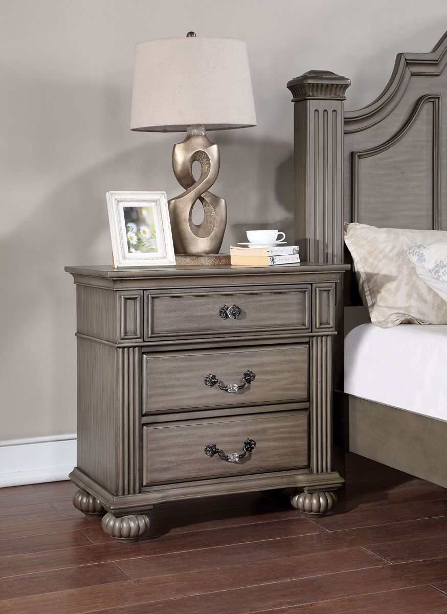 Syracuse Gray 4pc Queen Bedroom Set - Image 4