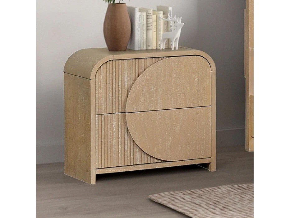 Tangentry Natural Nightstand