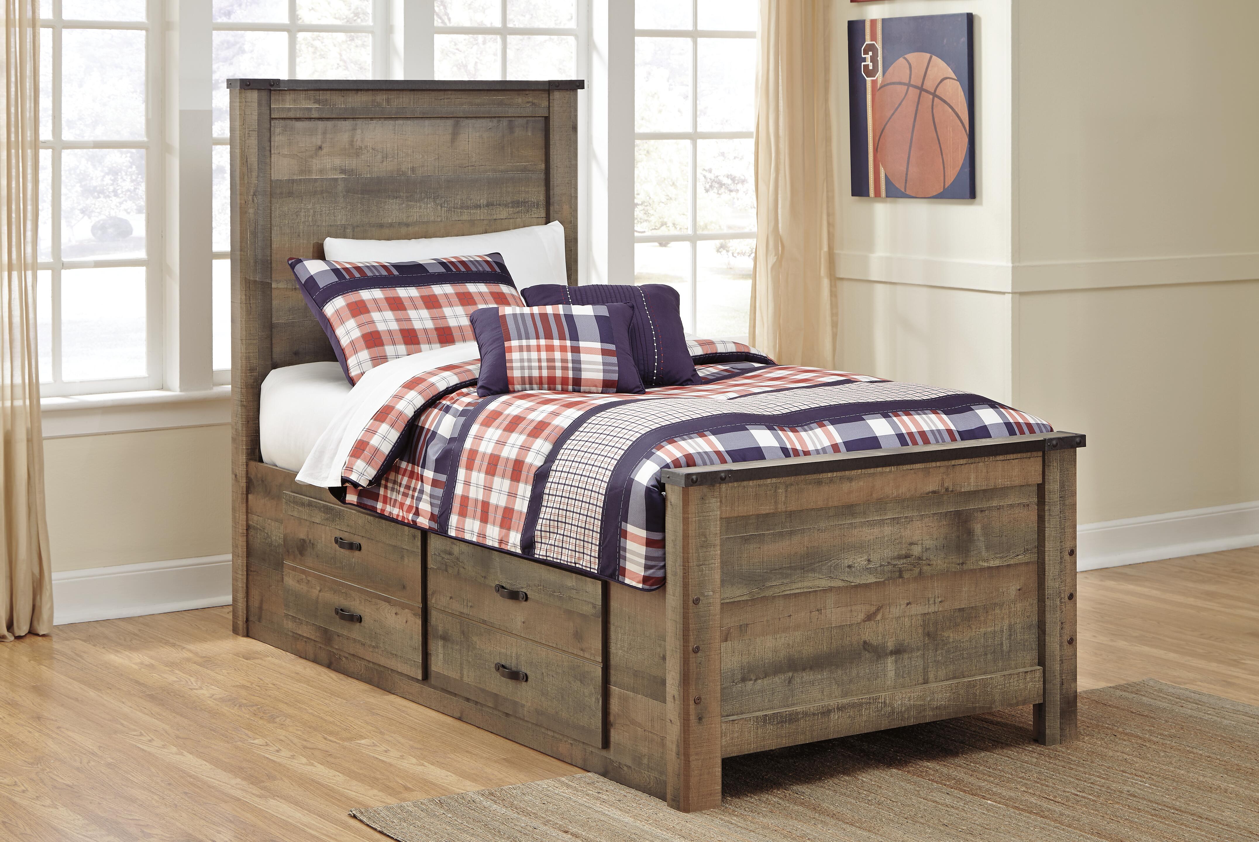 Trinell Panel Bed with 2 Storage Drawers - Image 4