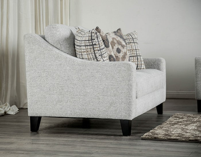 Turnham White Loveseat - Image 2