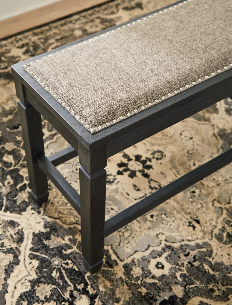 Tyler Creek DBL Counter Upholstered Bench - Image 3